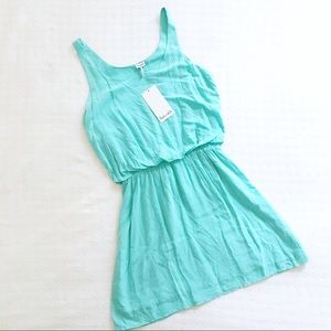NWT splendid tank dress in aqua